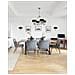 Lampadario Multibraccio A 4 Luci Finitura Argento Imperiale, G9 - Foto miniatura 5
