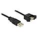 1m 2xUSB2.0-A 1m USB A USB A Nero cavo USB - Foto miniatura 2