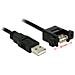1m 2xUSB2.0-A 1m USB A USB A Nero cavo USB - Foto miniatura 1