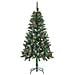 Albero Di Natale Artificiale Con Luci A Led E Pigne 150 Cm - Foto miniatura 3