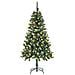 Albero Di Natale Artificiale Con Luci A Led E Pigne 150 Cm - Foto miniatura 1