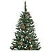 Albero Di Natale Artificiale Con Luci A Led E Pigne 150 Cm - Foto miniatura 7