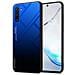 Custodia Compatibile Con Samsung Galaxy Note 10 In Blu - Nero - Coperchio Protettivo Bicolore In Vetro Temperato E Silicone Tpu - Foto miniatura 1