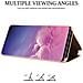 Custodia Compatibile Con Samsung Galaxy S10 Plus In Kunzit Rosa - Clear View Specchio Coperchio Protettivo Con Funzione Di Supporto Protezione A 360 Gradi - Foto miniatura 4