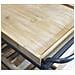 Carty - Carrello Con Ruote Industrial In Legno E Acciaio - Foto miniatura 3