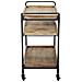 Carty - Carrello Con Ruote Industrial In Legno E Acciaio - Foto miniatura 4