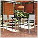 Set Mobili Da Pranzo Per Giardino 5 Pz Bianco - Foto miniatura 1
