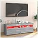 Mobile Porta TV con Luci LED Grigio Sonoma 120x35x40 cmcm - Foto miniatura 5