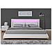 Brixton Struttura Letto In Similpelle Bianca Con Led 160x200 Cm - Foto miniatura 2