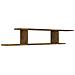 Scaffale Tv A Parete Rovere Fumo 125x18x23 Cm Legno Multistrato - Foto miniatura 2