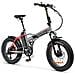 Bicicletta Elettrica Pieghevole Mini Max FatBike Velocità Max 25 km /h Autonomia 70 km Display LCD Luce LED Potenza 250 W Colore Rosso /Grigio - Foto miniatura 3