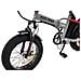 Bicicletta Elettrica Pieghevole Mini Max FatBike Velocità Max 25 km /h Autonomia 70 km Display LCD Luce LED Potenza 250 W Colore Rosso /Grigio - Foto miniatura 5