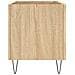 Mobile Porta Dischi Rovere Sonoma 74,5x38x48 Legno Multistrato - Foto miniatura 4