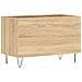 Mobile Porta Dischi Rovere Sonoma 74,5x38x48 Legno Multistrato - Foto miniatura 5