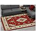 Tappeto Salotto Camera Velour Antiscivolo Mod. Tabriz Suardi Vari Colori 115x175cm Rosso - Foto miniatura 3