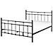 Letto Metallo Lynx 140 X 200 Cm Nero - Foto miniatura 3