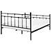 Letto Metallo Lynx 140 X 200 Cm Nero - Foto miniatura 5