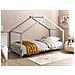 Letto Per Bambini Legno Di Pino Grigio 90 X 200 Cm Orlu - Foto miniatura 1