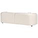 Divano 3 Posti Leiren Velluto Bianco Sporco - Foto miniatura 5