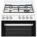 Cucina Gas RGG663CSW /E 4 Fuochi a Gas Forno Gas Dimensioni 59.8 x 61 cm Colore Acciaio Bianco Serie Rosieres - Foto miniatura 3