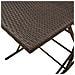 Set da Pranzo da Giardino 7pz con Cuscini in Polyrattan Marrone - Foto miniatura 4