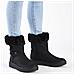 Black Casual Closed Ladies Mid Height Boots Stivaletti Pelle Sintetica Scarpe Donna Nero Eu 39, Y0090-00 - Foto miniatura 2