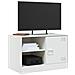 Mobili Tv 2 Pz Bianchi 67x39x44 Cm In Acciaio - Foto miniatura 3