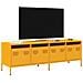 Mobile Tv Giallo Senape 135x39x43,5 Cm In Acciaio - Foto miniatura 1