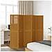 Divisorio Ambienti 5 Pannelli Marrone Legno Massello Paulownia - Foto miniatura 3