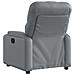 Poltrona Reclinabile Grigia in Similpelle - Foto miniatura 3