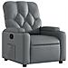Poltrona Reclinabile Grigia in Similpelle - Foto miniatura 1