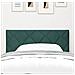 Testiera  Design a Blocchi di Diamante Verde Scuro 90 cm in Velluto - Foto miniatura 3