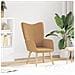 Poltrona Rilassante  Beige in Tessuto Simil Lana Riccia - Foto miniatura 2