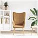 Poltrona Rilassante  Beige in Tessuto Simil Lana Riccia - Foto miniatura 3