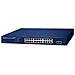 24-Port 10/100/1000T 802.3at PoE + 2-Port 1000X SFP Web Smart Ethernet Switch (260W PoE Budget, 802.1Q VLAN, Link Aggregation, IGMP Gestito L2 Gigabit Ethernet (10/100/1000) Supporto Power over Ethernet (PoE) Blu - Foto miniatura 1