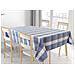 Tovaglia Per Salotto Cucina Tavolo 100% Cotone Made In Italy Country Rp 140x360 Blu - Foto miniatura 1