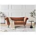 Chaise Longue Nantilly Velluto Marrone Dorato - Foto miniatura 1