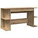 Scrivania rovere artigianale 140 x 50 x 75 cm Legno multistrato - Foto miniatura 1