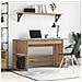 Scrivania rovere artigianale 140 x 50 x 75 cm Legno multistrato - Foto miniatura 2
