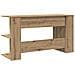 Scrivania rovere artigianale 140 x 50 x 75 cm Legno multistrato - Foto miniatura 7