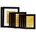 Set Di 10 Cornici In Legno Mdf Con Vetro Acrilico Per Foto, Poster, Quadri E Decorazioni Per Il Soggiorno, La Camera Da Letto O L'ufficio Nero Set 2 In 20x25, Set 4 In 13x18, Set 4 In 10x15 Cm - Foto miniatura 1