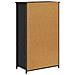 Credenza Rovere Nero 62 x 32 x 106,5 cm Legno multistrato - Foto miniatura 8