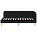 Cornice del letto ad angolo Nero 100 x 200 cm Tessuto - Foto miniatura 5