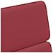 Sedie da Pranzo con Ruote 2 pcs Rosso vino 58 x 65 x 98 cm - Foto miniatura 8
