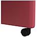 Sedie da Pranzo con Ruote 2 pcs Rosso vino 58 x 65 x 98 cm - Foto miniatura 9