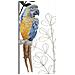 Pannello Da Parete Parrot In Ferro Con Pappagallo Ara Blu E Giallo - Foto miniatura 2
