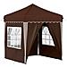 Tenda per feste a pop-up 195 x 195 x 245 cm Marrone - Foto miniatura 1