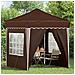 Tenda per feste a pop-up 195 x 195 x 245 cm Marrone - Foto miniatura 3