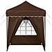 Tenda per feste a pop-up 195 x 195 x 245 cm Marrone - Foto miniatura 7