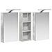 Set di Armadi da Bagno con lo scaffale 3 pcs 80 x 10,5 x 50 cm - Foto miniatura 5